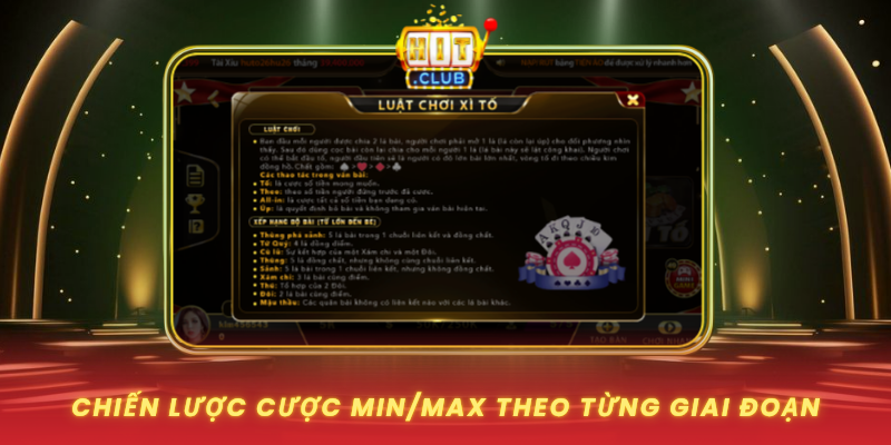 Xì Tố Min/Max Tại HitClub - Chơi Kỷ Luật Để Đi Đường Dài 2 Chien Luoc Cuoc Min Max Theo Tung Giai Doan