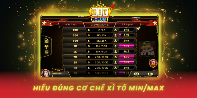 Xì Tố Min/Max Tại HitClub - Chơi Kỷ Luật Để Đi Đường Dài 1 Hieu Dung Co Che Xi To Min Max