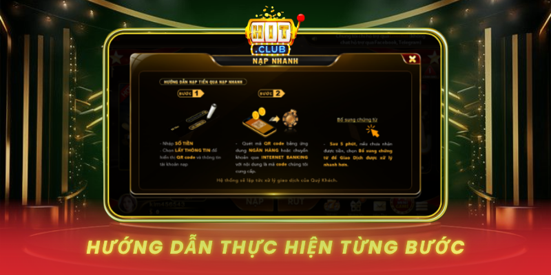 Nạp Tiền Bằng Tap Scan HitClub - Chạm Là Xong Ngay 2 Huong Dan Thuc Hien Tung Buoc