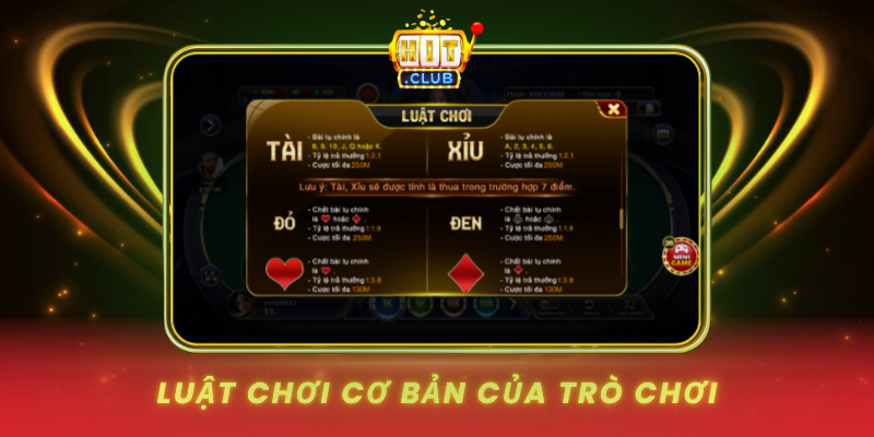 Rồng Hổ Tài Xỉu Tại HitClub - Bí Quyết Chiến Thắng 1 Luat Choi Co Ban Cua Tro Choi